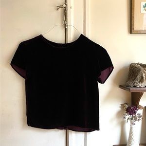 90s velvet top